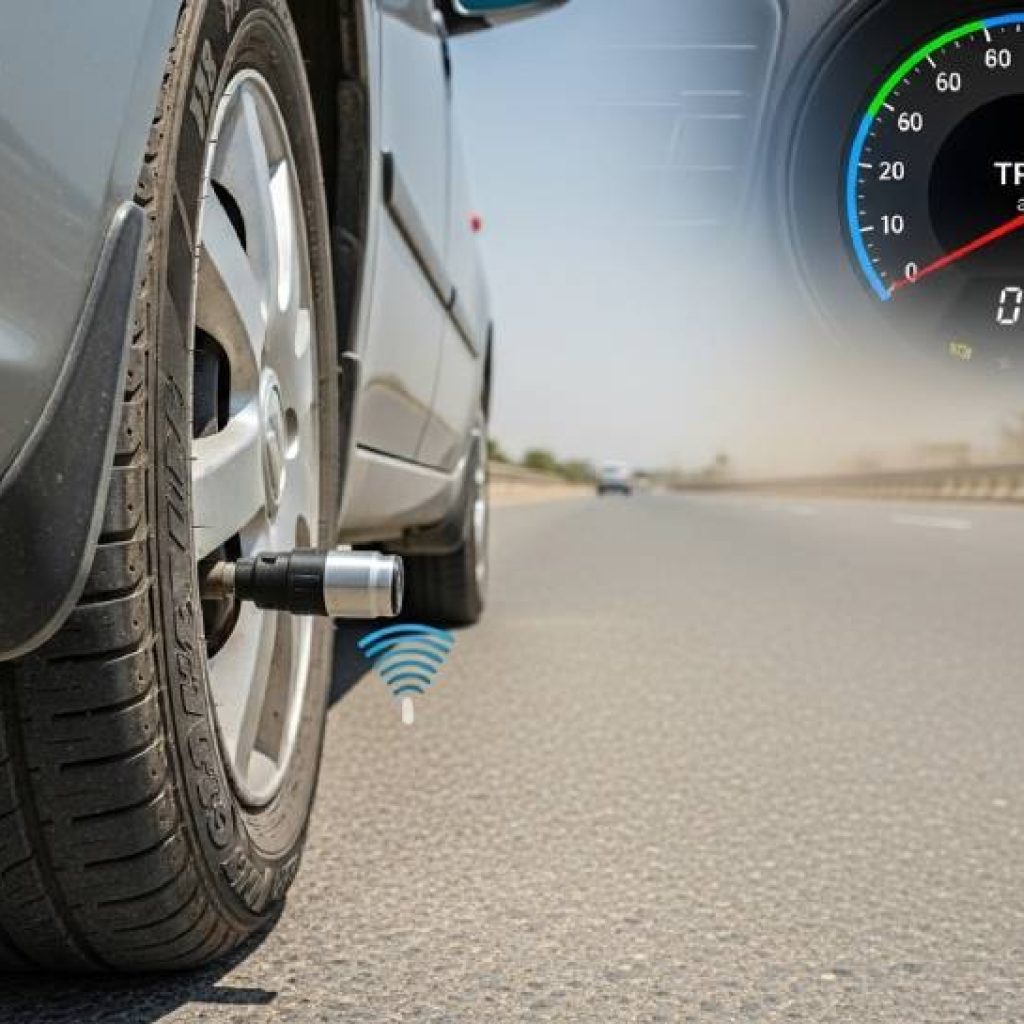 Best gari ki cheezain Pakistan TPMS sensors on Suzuki Cultus tires with dashboard alert